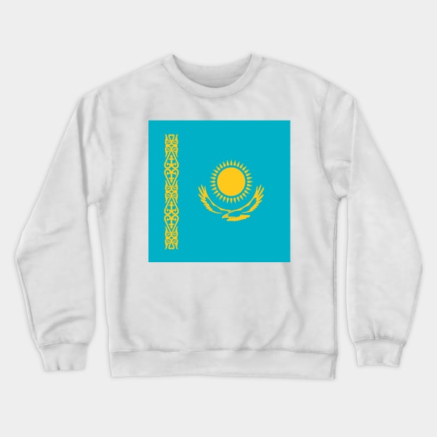 Kazakhstan flag Crewneck Sweatshirt by flag for all